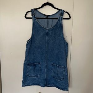 All Denim Overall Dress